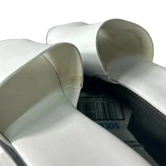 NORDSTROM BP Dionne Chunky Platform Slides Sandal - White, Black- Women size 8.5 - Picture 6 of 9